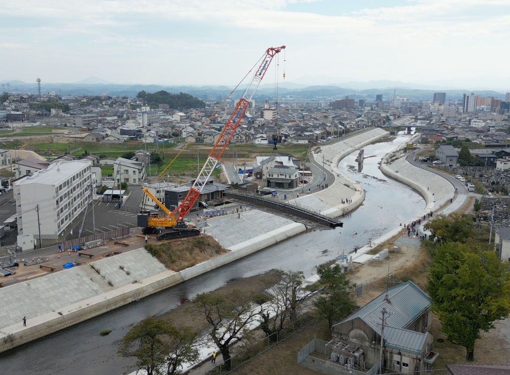橋梁工事現場の点検